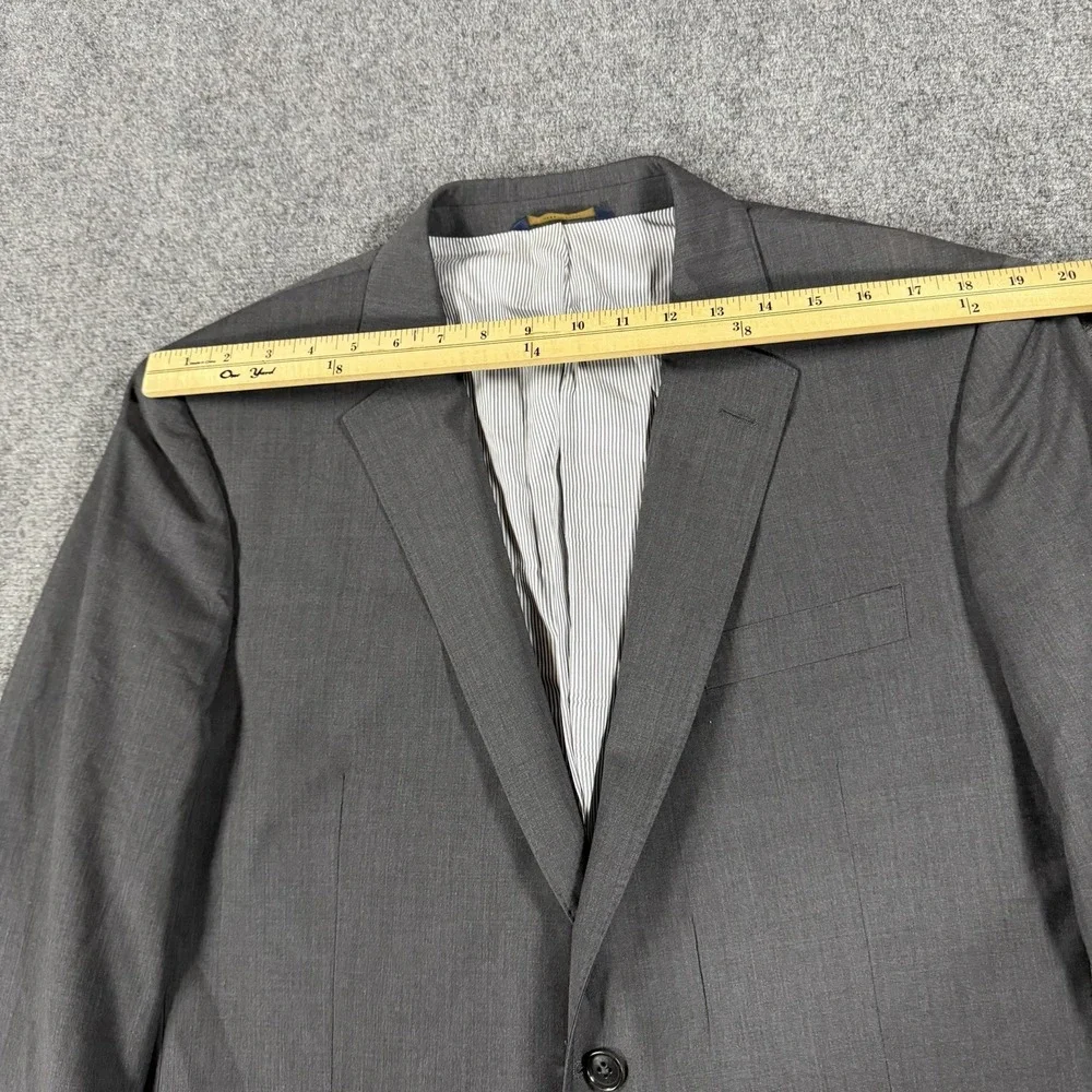 Brooks Brothers Blazer Men 45R Gray Explorer Madison Fit Wool Stretch Sport Coat
